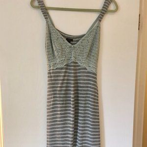 Soma Intimates Cool Nights turquoise & cream gown